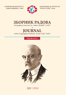 Journal of the Geographical Institute “Jovan Cvijić” SASA.