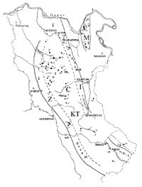 Caves in the Carpatho-Balkanides of Eastern Serbia - klick to enlarge, size:  21 K